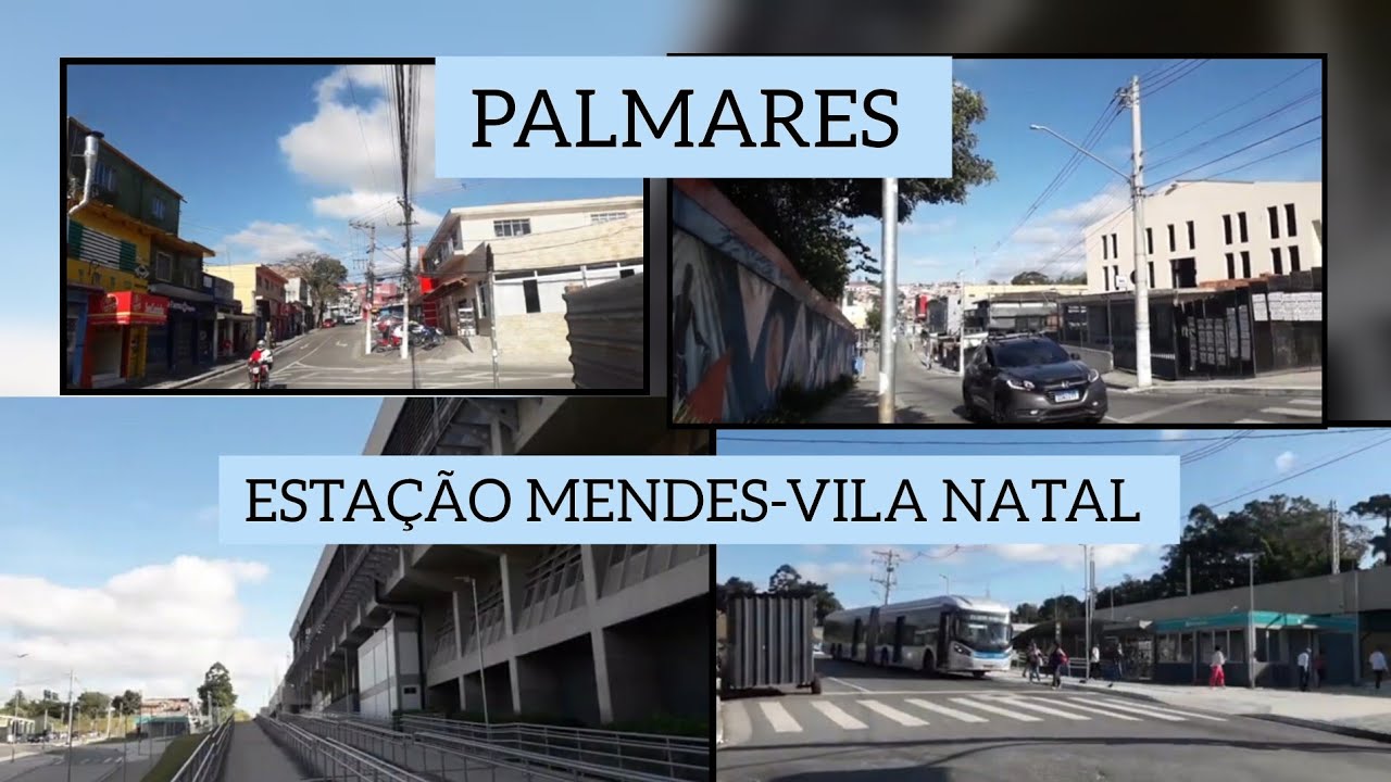 ESTAÇÃO MENDES-VILA NATAL E UM TOUR PELO PALMARES @PasseandoemSaoPaulo @cptmoficial