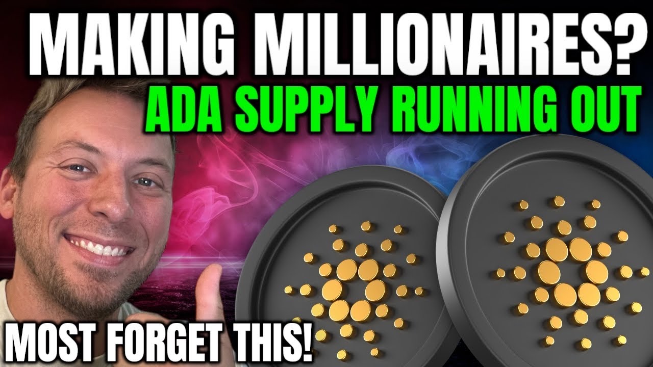 CARDANO - TO PRINT MILLIONAIRES THIS CYCLE?!! ADA SUPPLY RUNNING OUT!