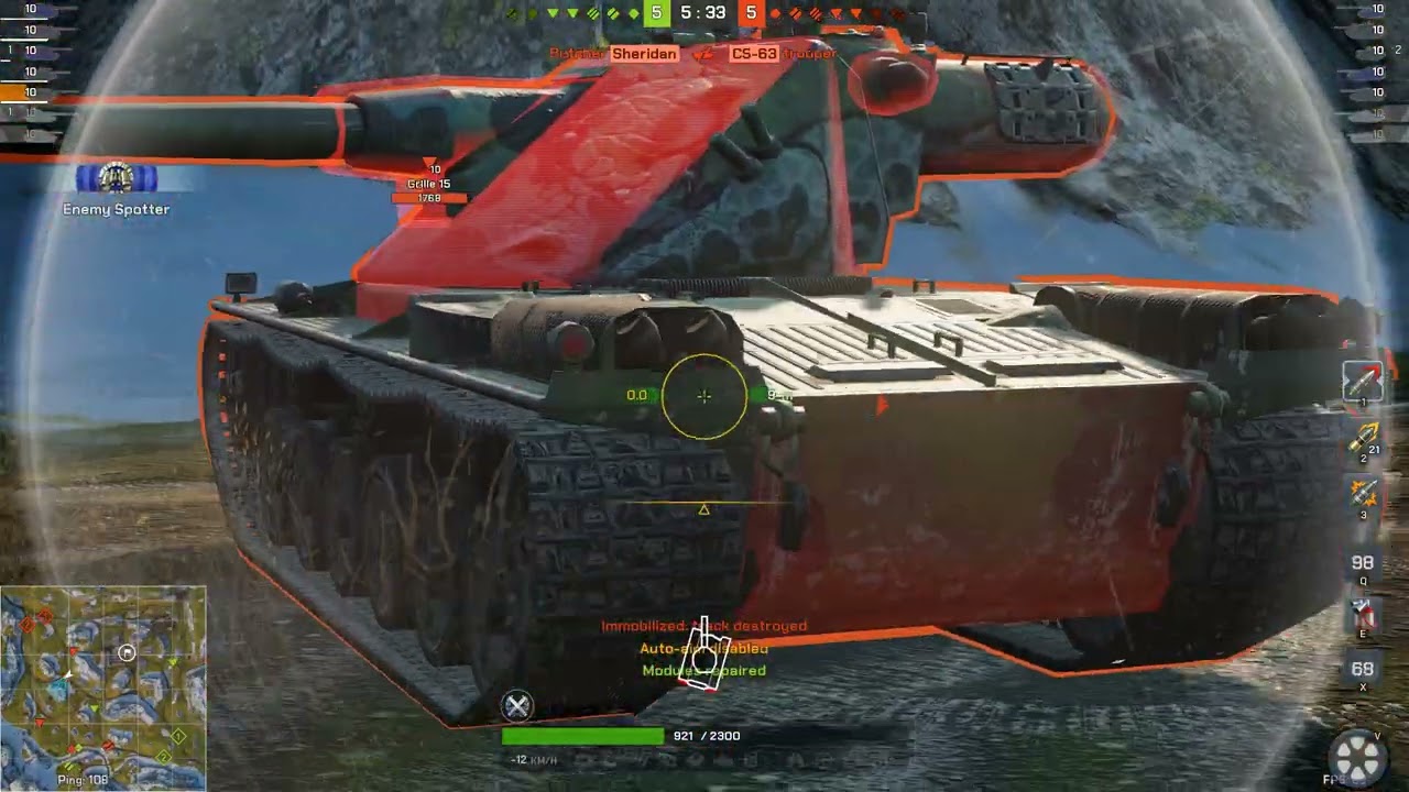Blitz Reforged Ultra Test 3 Gameplay T110E5 American Heavy Tank\ FR_BlitZ #wot #reforged #ultratest3