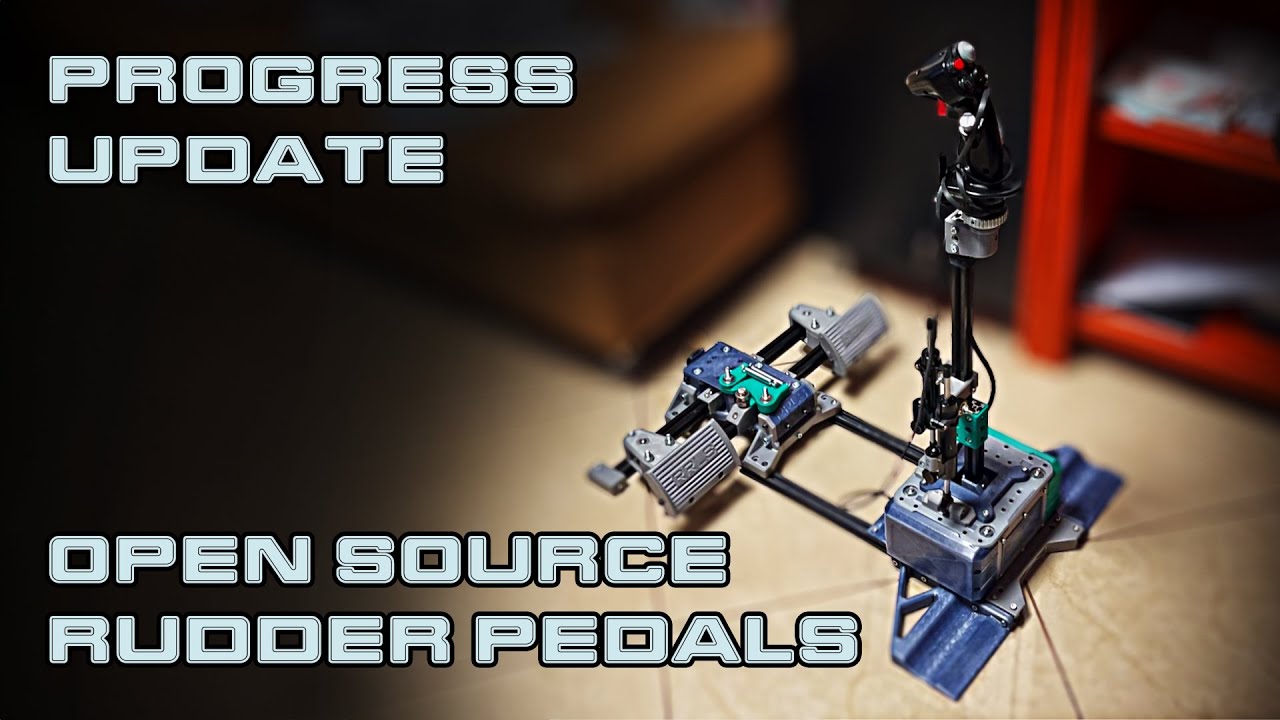 Progress update on the Open Source Rudder Pedals!