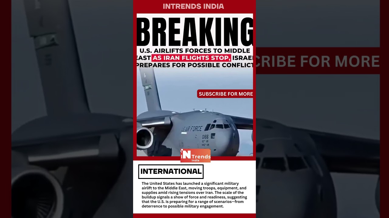 U.S. Launches Massive Military Airlift to Middle East as Iran Tensions 