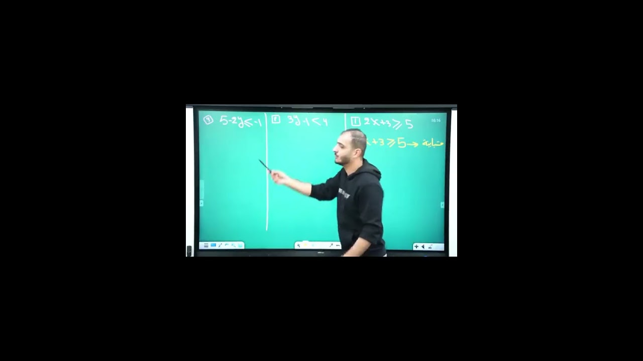 شرح مواضيع الرياضيات ( المتباينه - الميل - معادله الدائره - دومين&ربنج - limits - الاستمراريه )