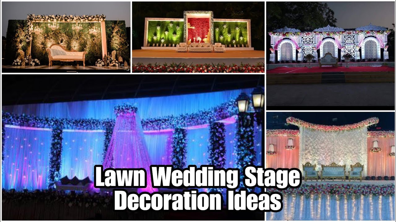 Lawn wedding stage decoration ideas|lawn stage decoration|wedding stage decoration|lawn wedding