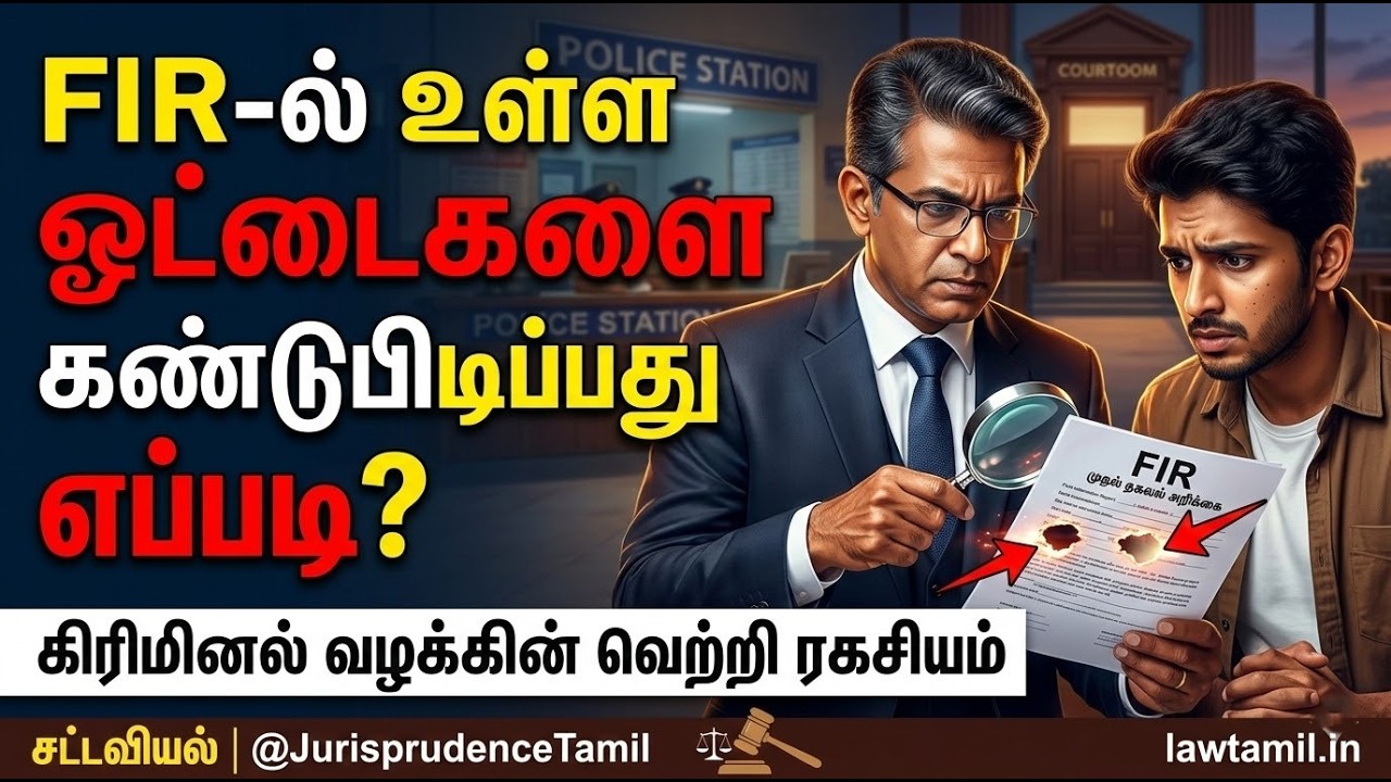 FIR-ல் உள்ள ஓட்டைகளை கண்டுபிடிப்பது எப்படி? - கிரிமினல் வழக்கு வெற்றி ரகசியம் | FIR Loopholes secret