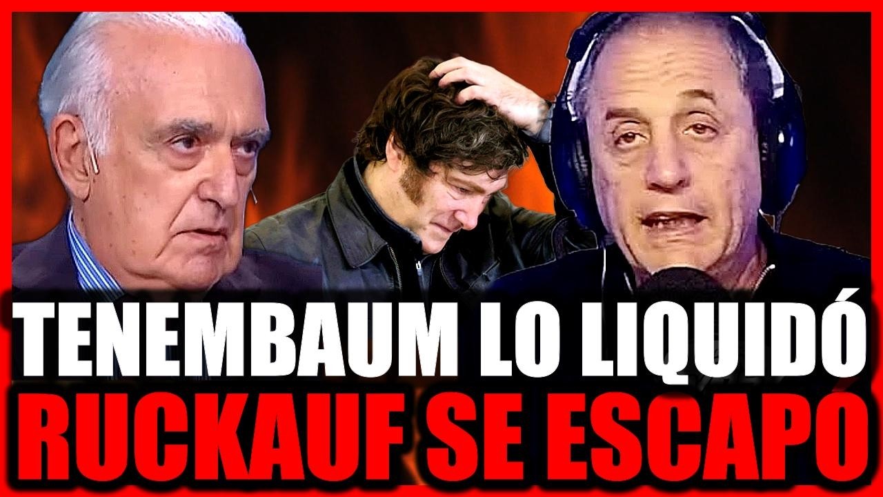 LA DOMADA DE TENEMBAUM A RUCKAUF: CORTÓ LA ENTREVISTA TRAS SER ACORRALADO