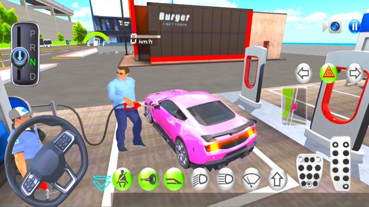 3D Driving Class Simulator - car gas station in super 3d Car Gameplay