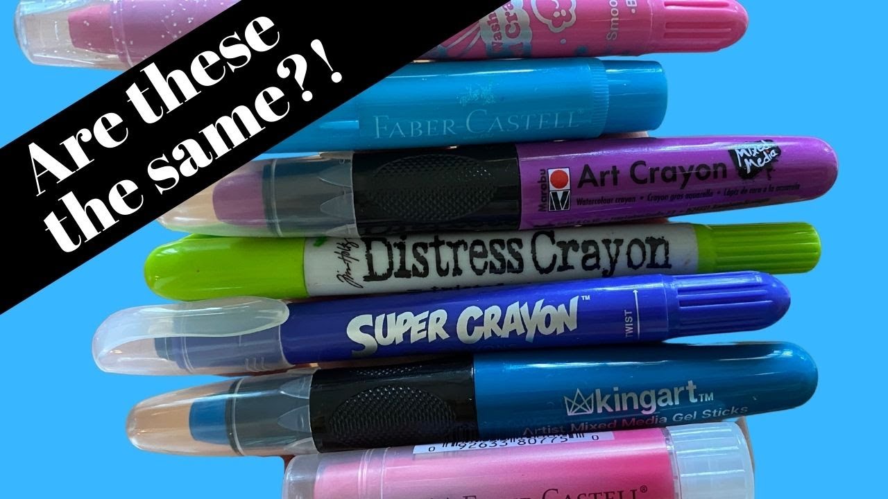 Can't Get Faber Castell Gelatos? TRY THESE Gel Crayons for STUNNING Mixed Media Portraits.