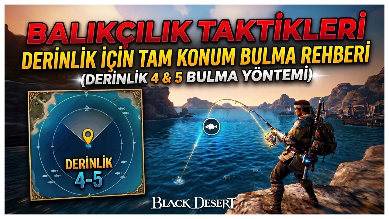 Black Desert Balıkçılık Taktikleri | Derinlik Nasıl Hesaplanır? [ Fishing Depth ]