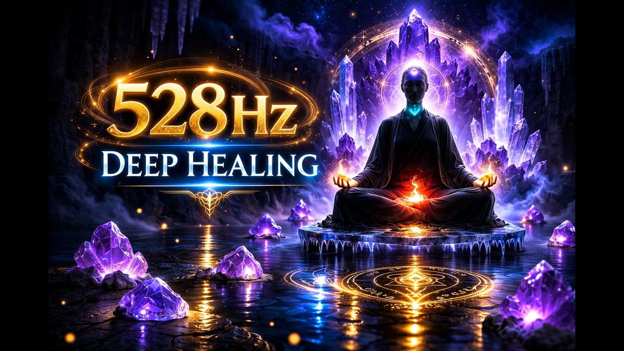 528Hz + 40Hz Meditation | Deep Healing & Brain Activation
