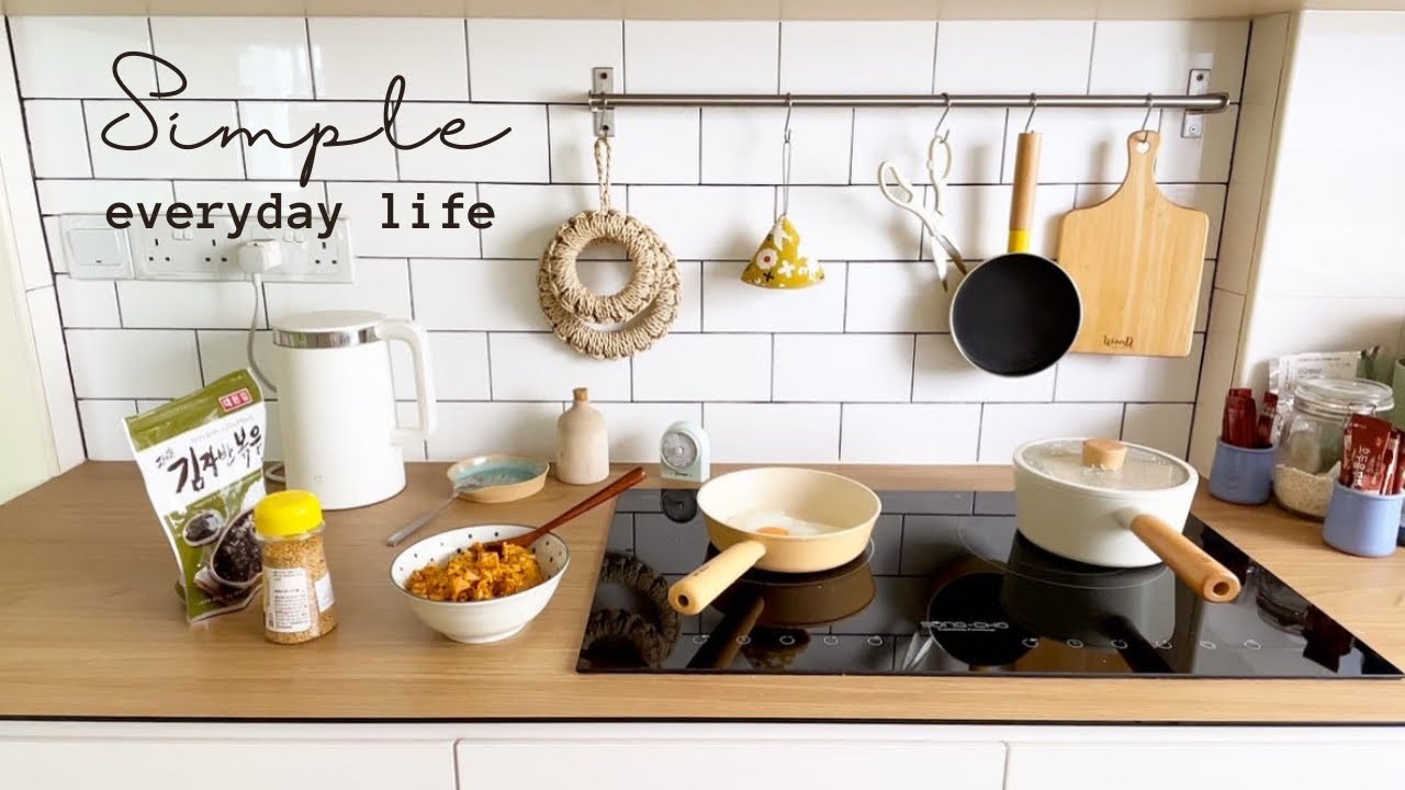 Unemployment Life: Household Chores, Kimchi Fried Rice, Mushroom Shrimps noodles, Online interview