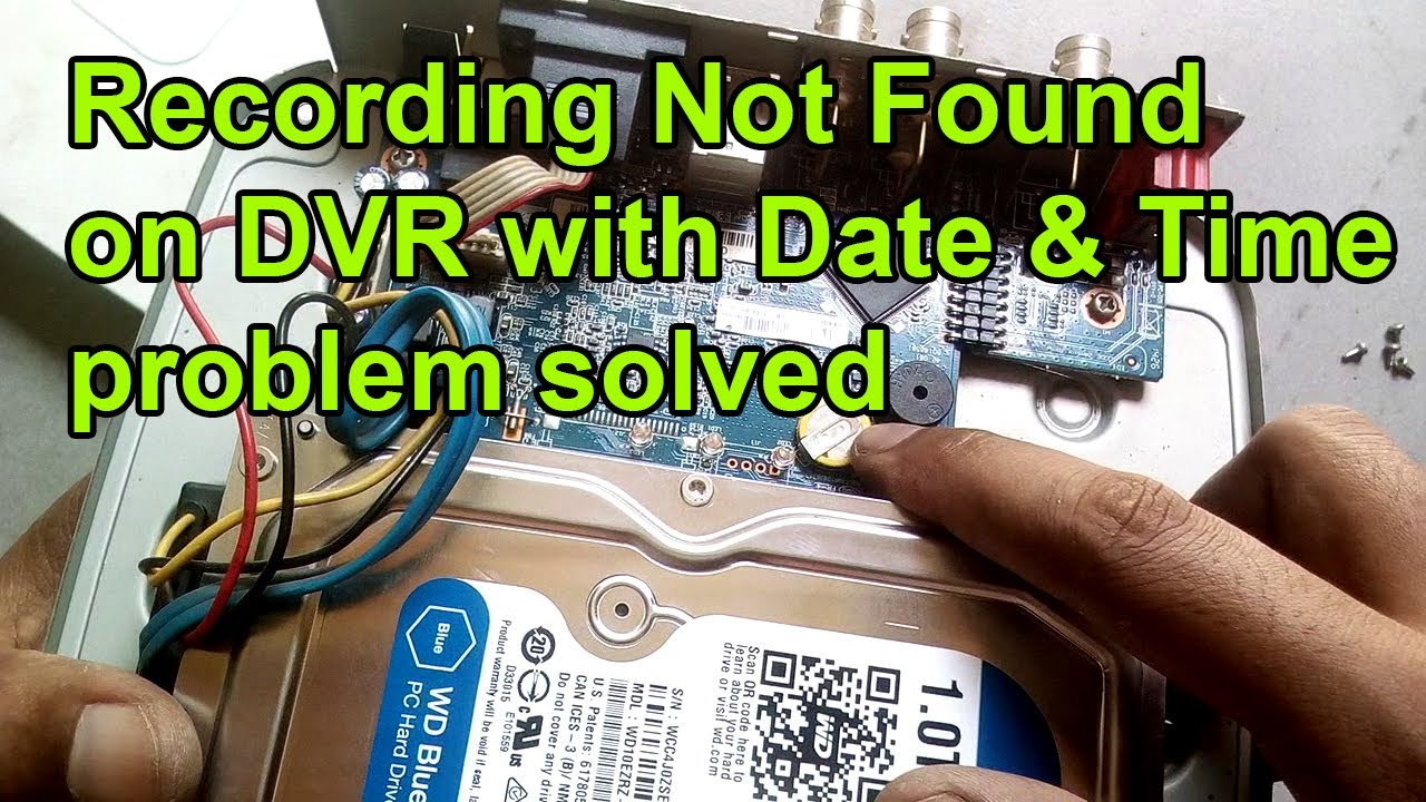 Recording not found on DVR | Date-time is not saved on DVR | date and time problem on DVR