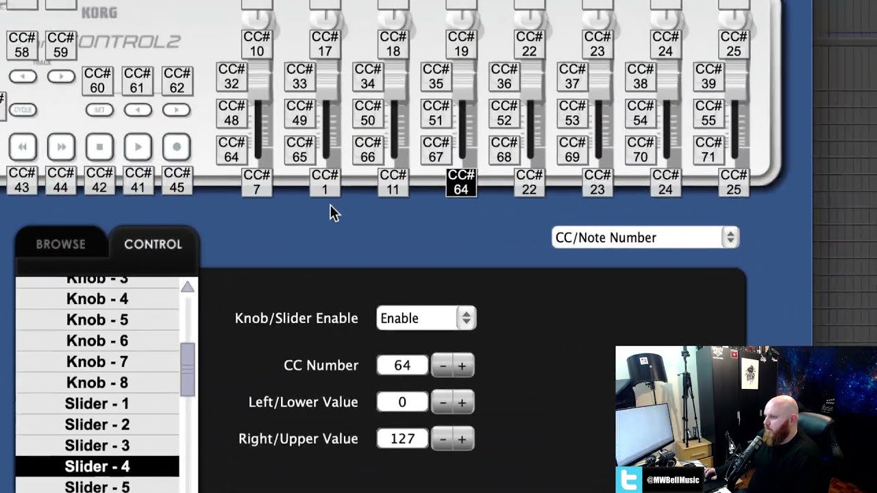 Korg nanoKONTROL2 - Controlling Sample Libraries Using MIDI CCs
