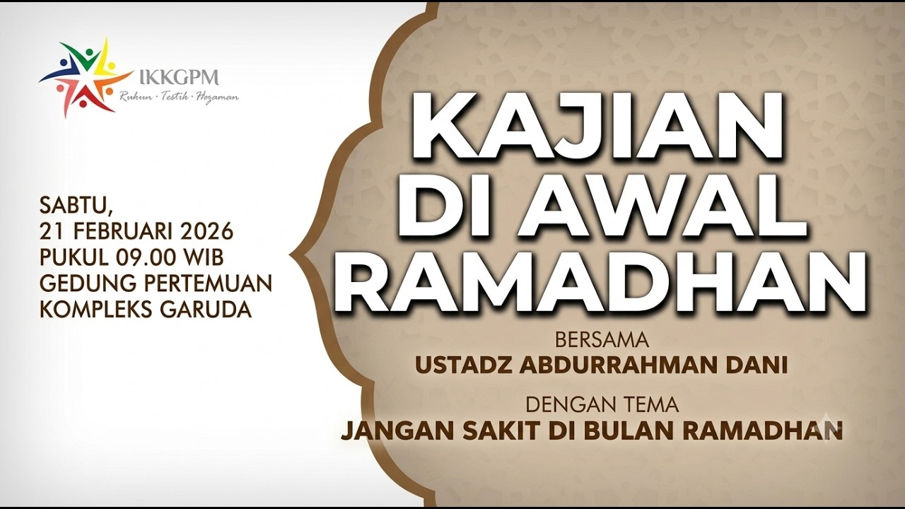 JANGAN SAKIT DIBULAN RAMADHAN