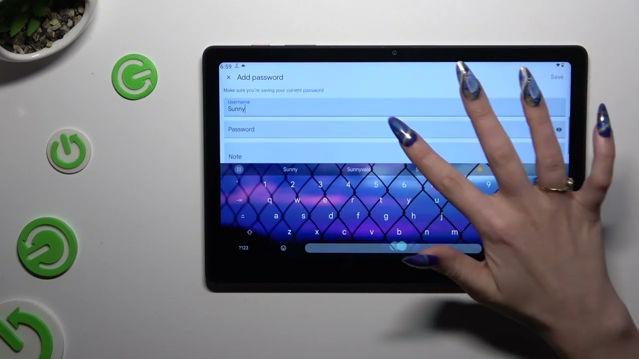How to Save a Password to Autofill with Google Service on T-MOBILE T Tablet