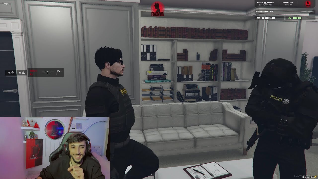 دوماهيكا پوليسين گه نده ل GTA FIVEM