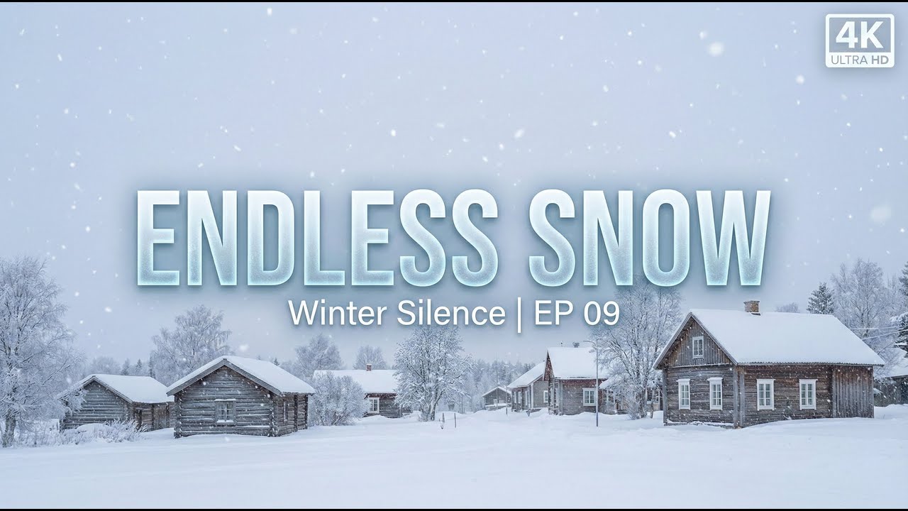 Winter Silence | EP 09 – Endless Gentle Snowfall ❄️ | 4K Ultra HD