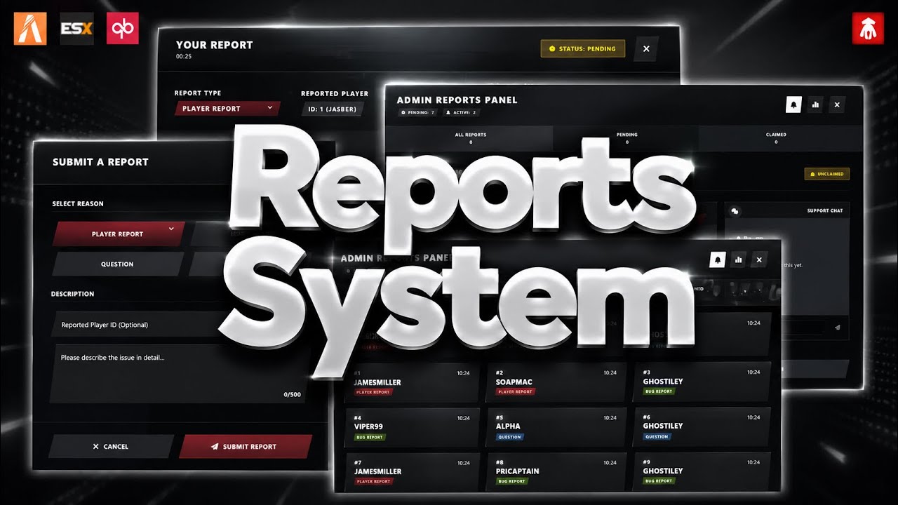 Report System - Simple & Efficient Support - FiveM Script