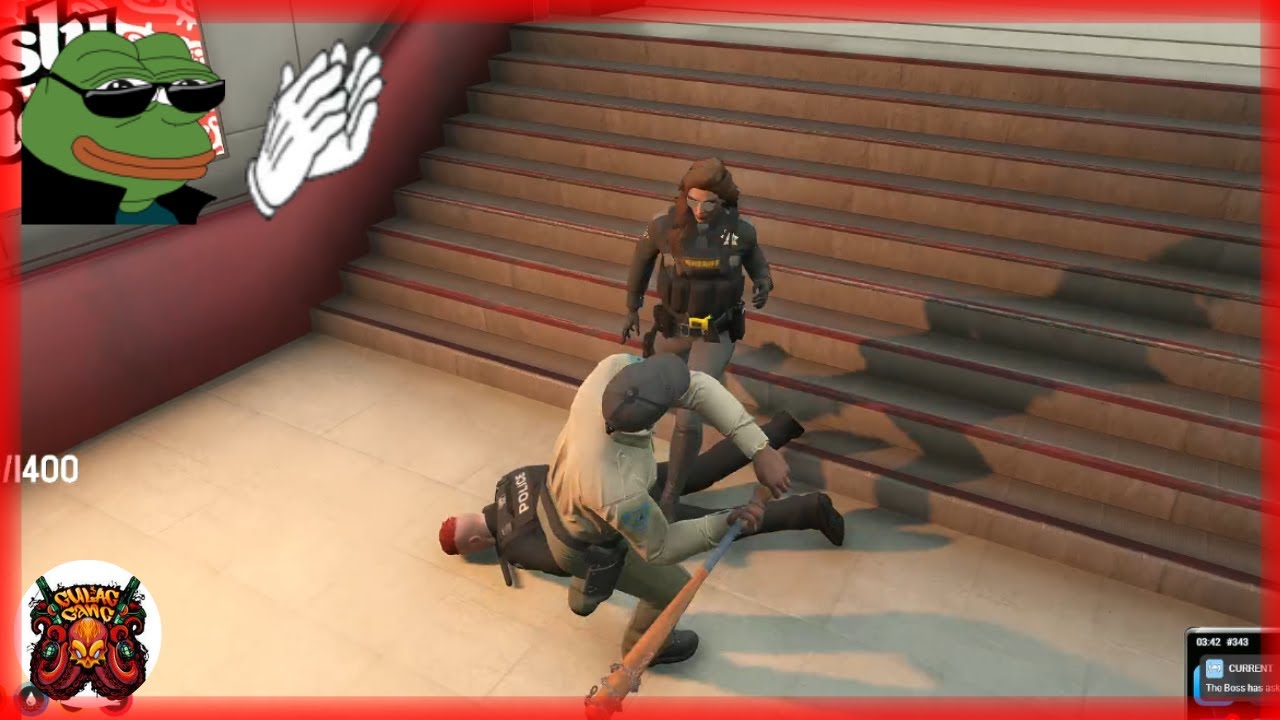 4Head vs Troopers fight (4v1) | Gulag Gang | NoPixel | GTARP