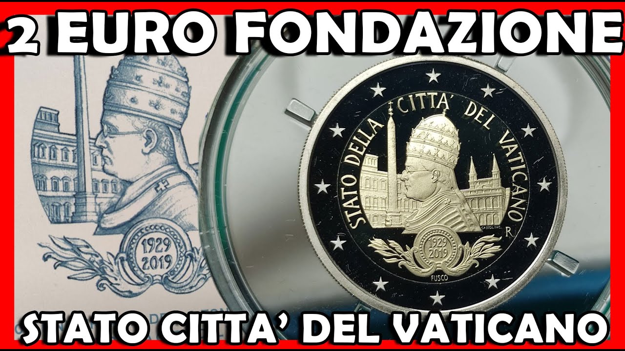 2 Euro Stato della Città del Vaticano 2019  Moneta Rara Proof BE FS Quanto Vale? Valore della Moneta