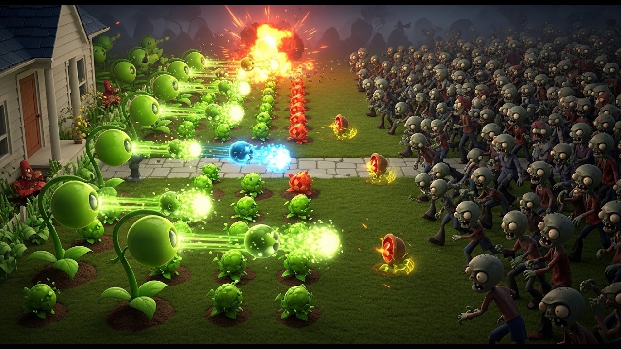 بلانت ضد الزومبي الحلقة 21 🔥 الزومبي أصبحوا لا يُهزمون! Plants vs Zombies Gameplay