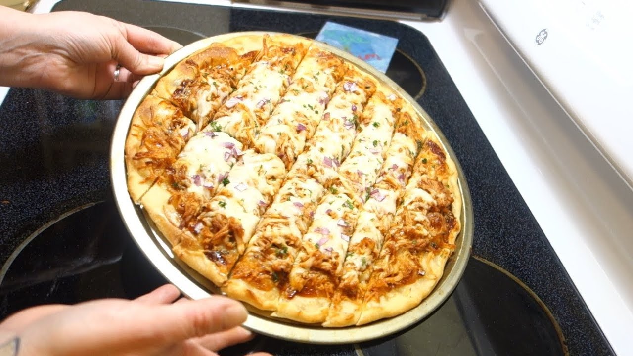 BBQ CHICKEN PIZZA STRIPS!