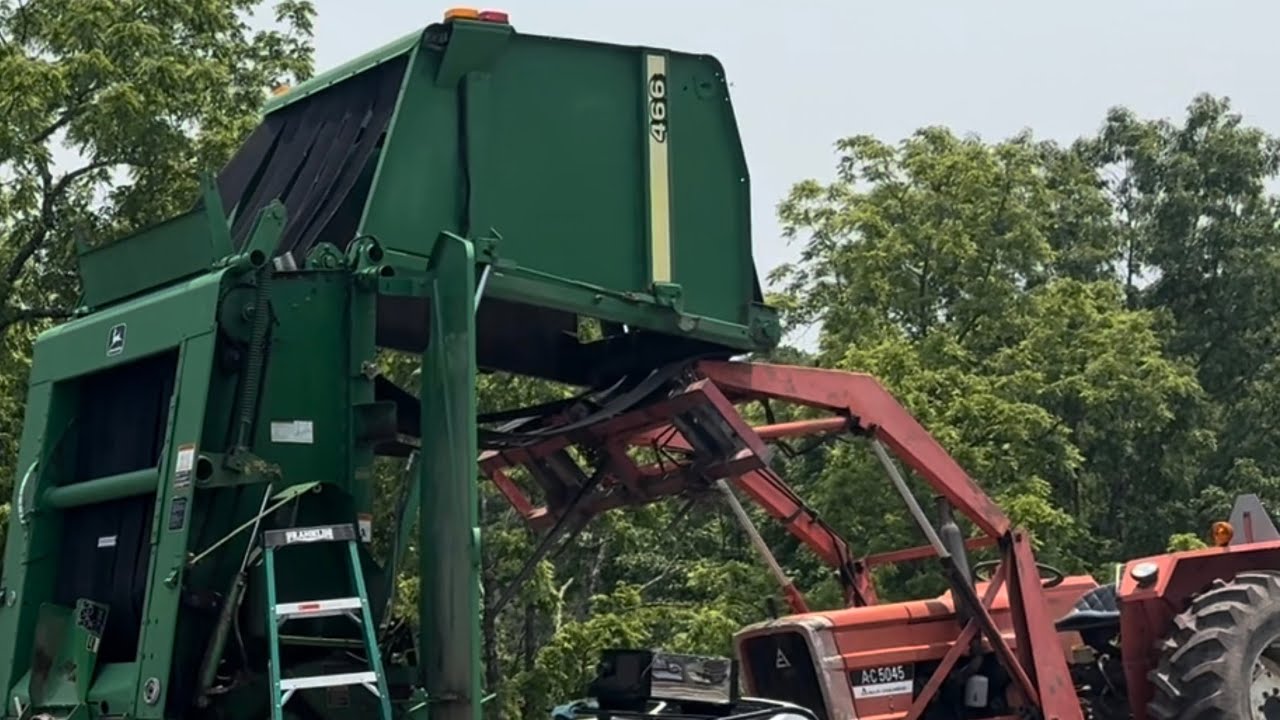 John Deere round baler bearing replacement