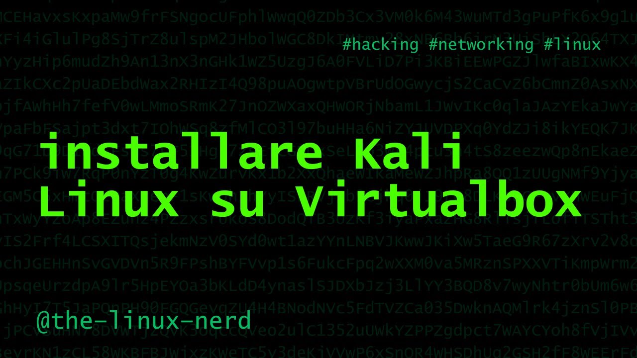 GNU/Linux: installiamo Kali Linux