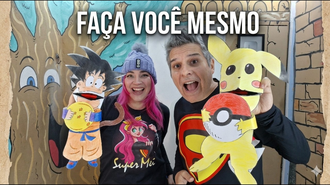 FANTOCHES DE PAPEL ! FAÇA VOCÊ MESMO FÁCIL! BRINQUEDO DE PAPEL!