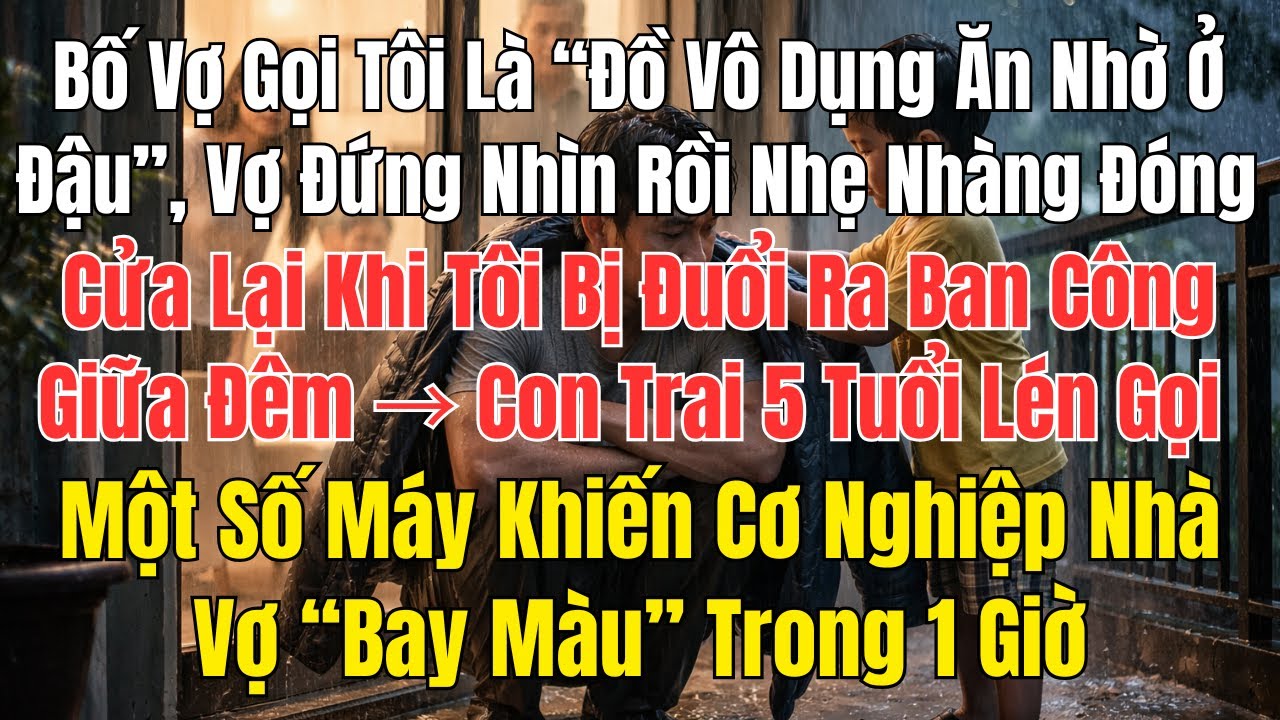 Bố Vợ Gọi Tôi Là Đồ Vô Dụng, Đuổi Ra Ban Công Giữa Đêm - Cú Gọi Của Con Trai 5 Tuổi Khiến Cả Cơ ....