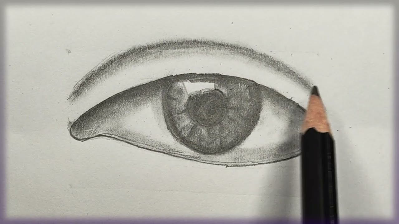 Eye drawing easy #drawing #art #painting 
