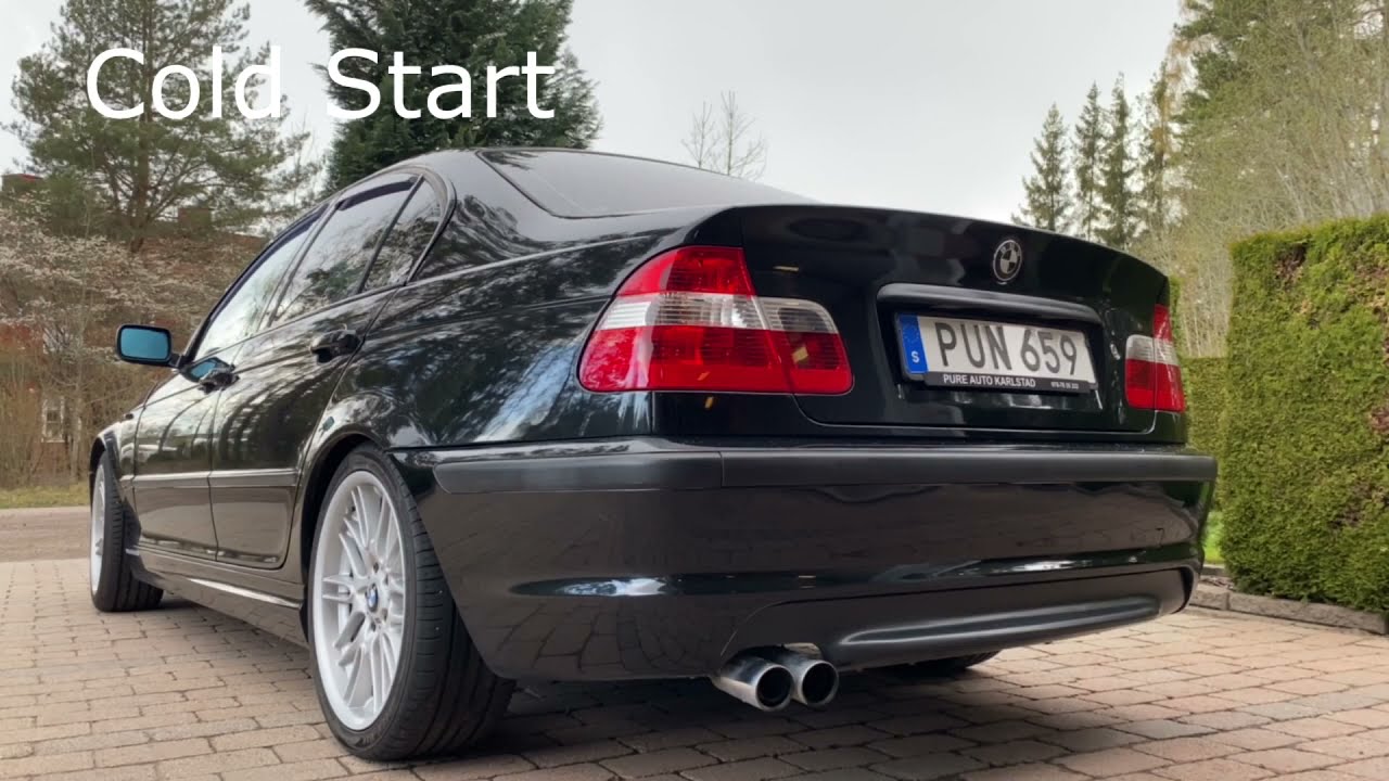 BMW E46 320i Muffler Delete Revs, driving