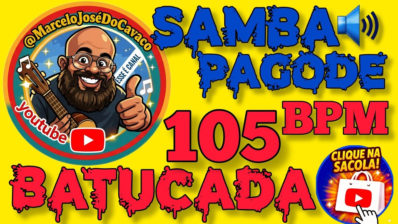 Batucada Samba/Pagode a 105 BPM | Libere Sua Criatividade com Ritmo e Swing! 🥁🎵