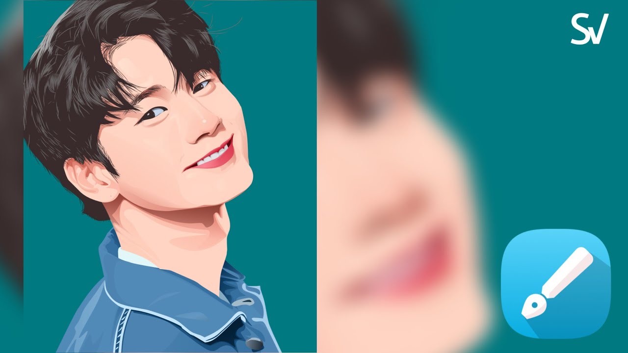 Vector Infinite Design (speed art) | Part 1 | Bagian mata,alis,rambut