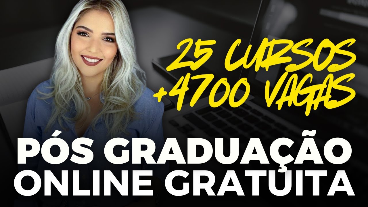 (NOVAS VAGAS) Pós Graduação EAD Gratuita Reconhecida pelo MEC | COMPILADO 25 CURSOS | Mari Rel
