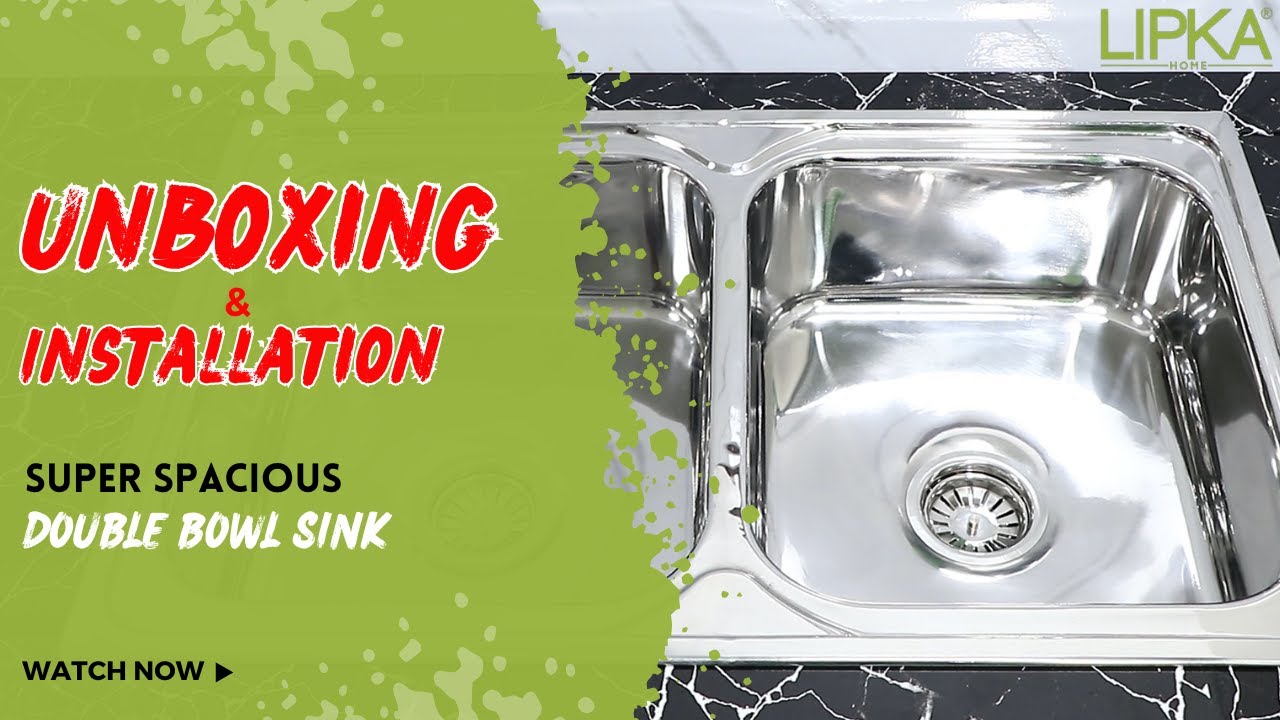 Unboxing & Installation - Square Double Bowl Kitchen Sink | LIPKA #kitchensink