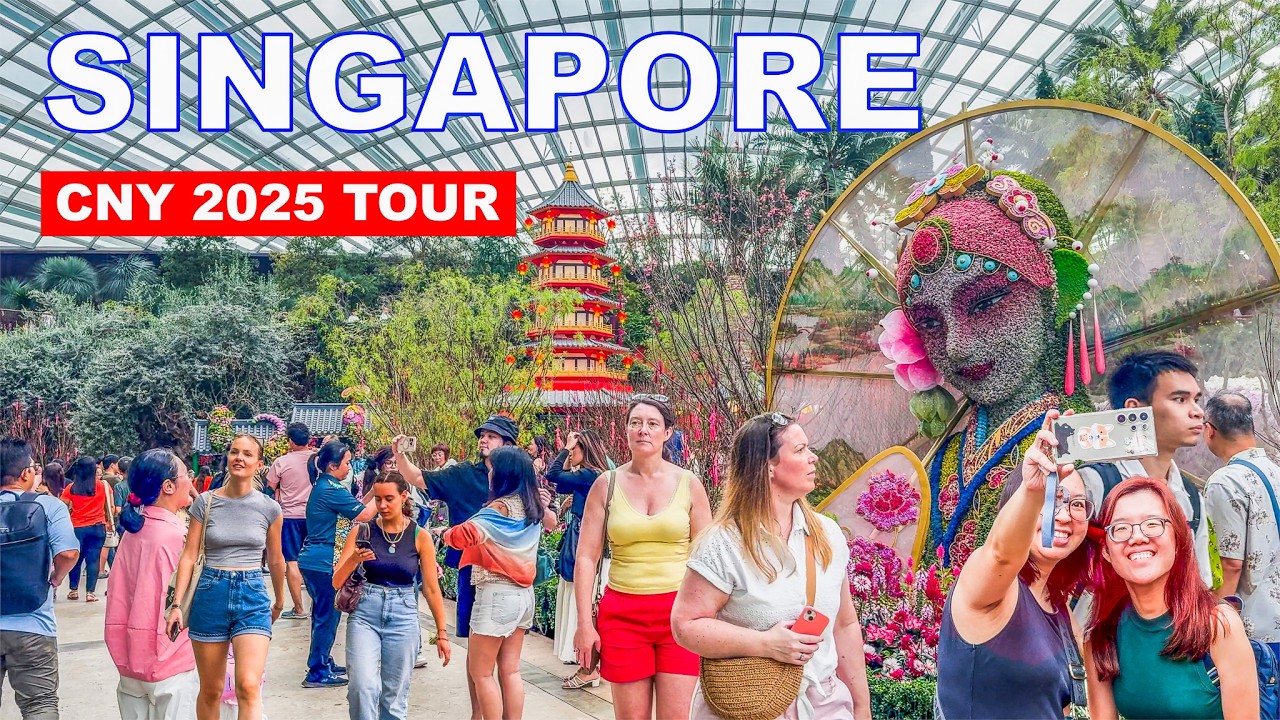 🇸🇬Singapore City CNY 2025 Tour | Year of The Snake | 4K HDR Singapore Travel Video🧧🧨😄