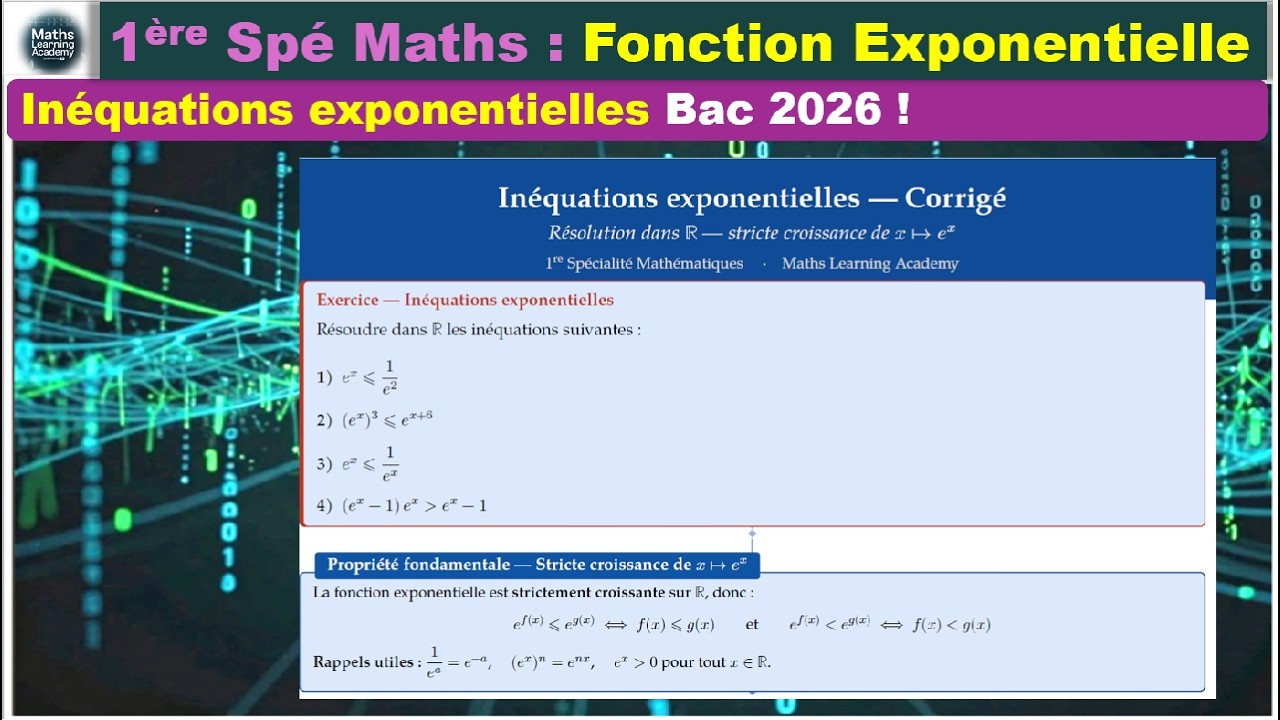 (eˣ−1)² POSITIF pour tout x… sauf un seul ! Le piège que personne ne voit 🤯 | 1ère Spé