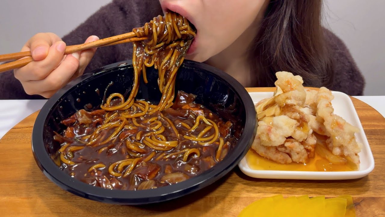 짜장면에 탕수육까지!! 먹방 ASMR