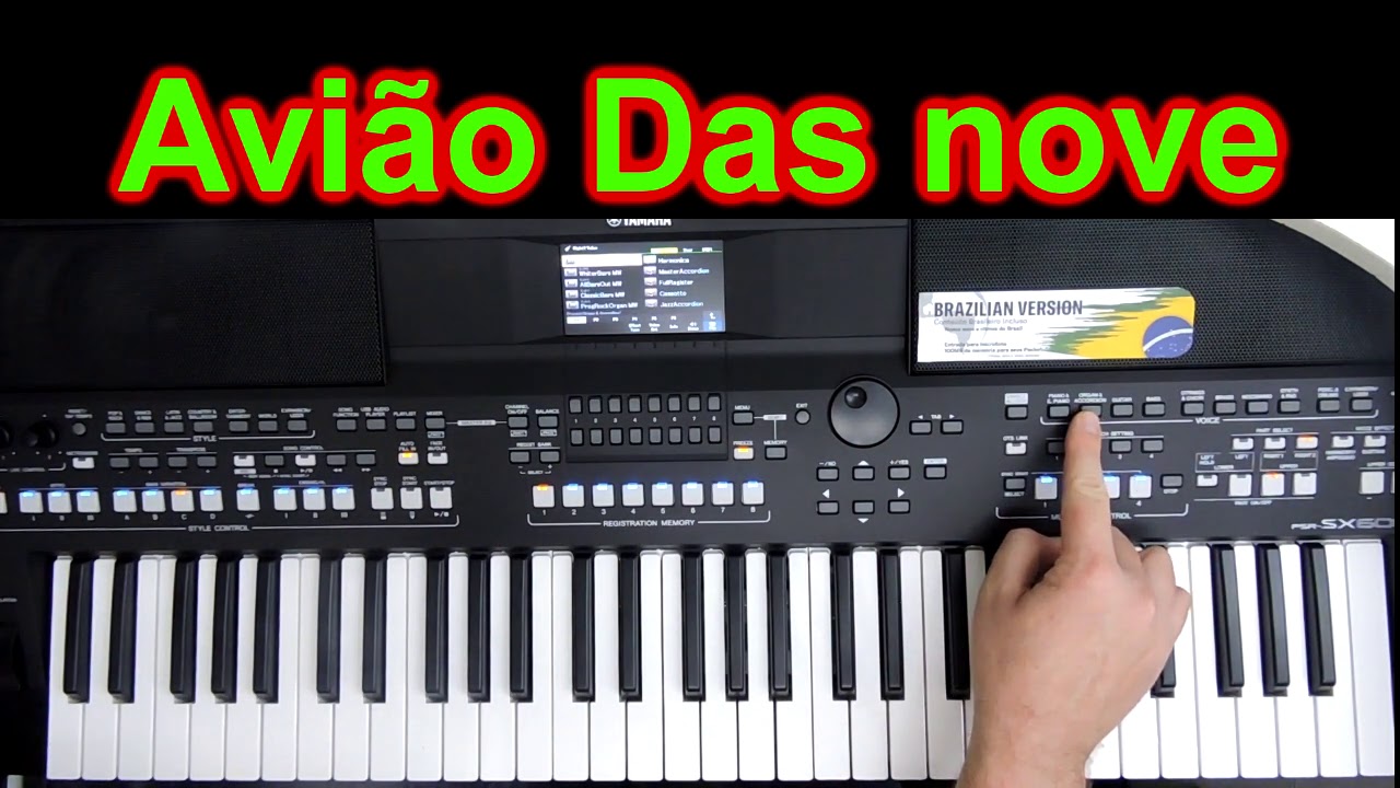 Avião das nove vídeo aula teclado Trio parada dura