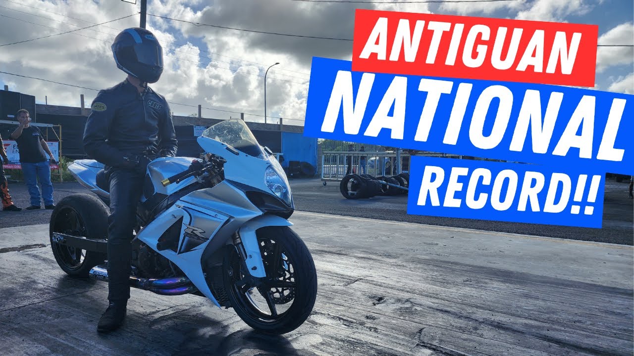 GSXR 1000 Breaking the National Record in Antigua #ZUKENATION