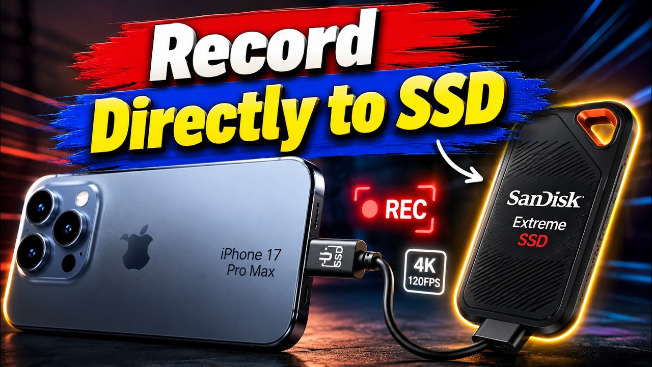 How to Record iPhone 17 Pro Max Video Directly to SanDisk SSD (Ultimate Step-by-Step Guide 2025)