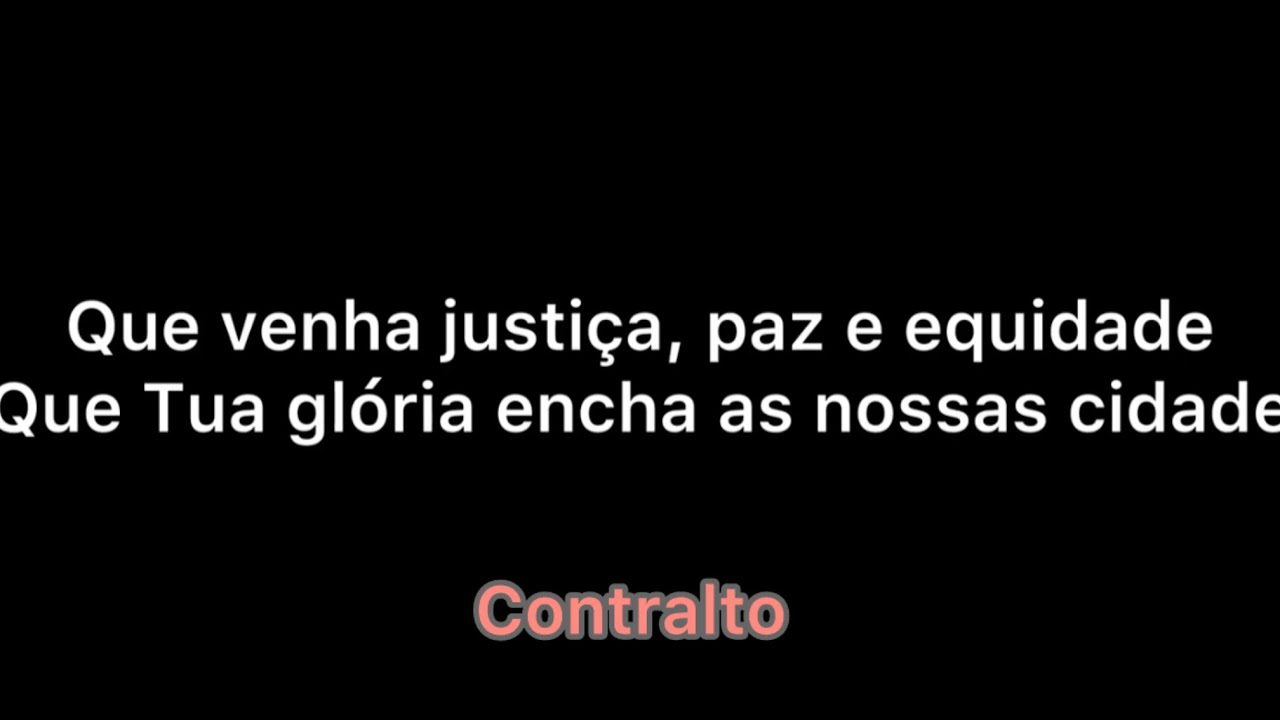 Contralto &ldquo;Aviva-nos, Israel Salazar e Andr&eacute; Aquino&rdquo; com letra