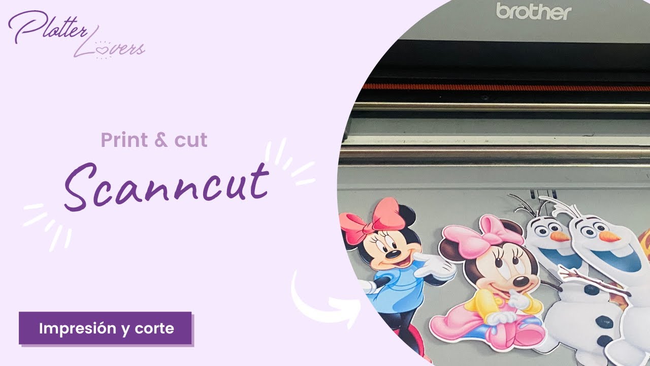 Como imprimir y cortar con mi Scanncut / Print and cut con mi Scanncut /  Impresión y corte ScannCut