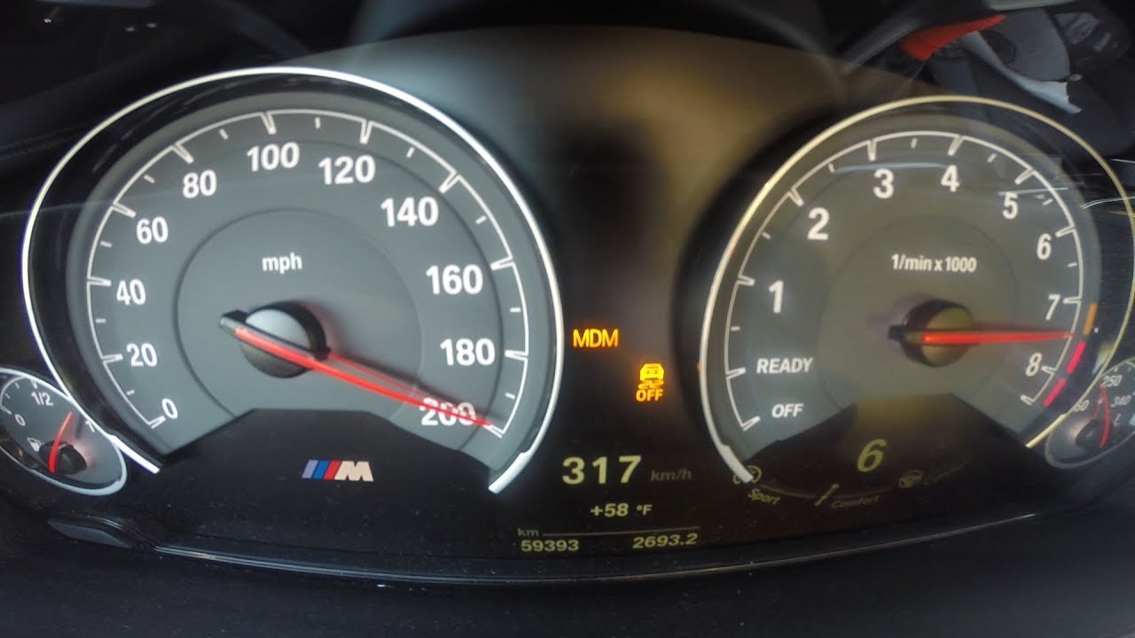 BMW F82 M4 Autobahn Top Speed Run - 196 mph/317 km/h