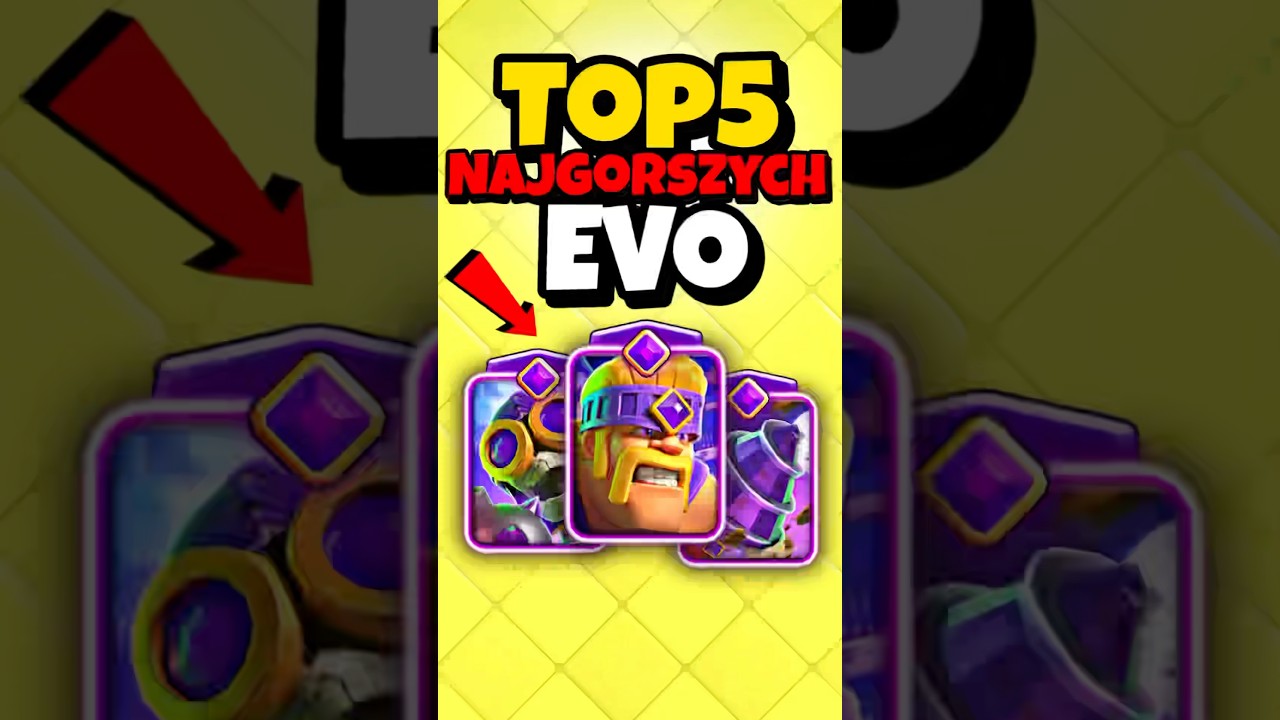 NAJGORSZE EVOLUCJE w Clash Royale! #shorts #viralvideo