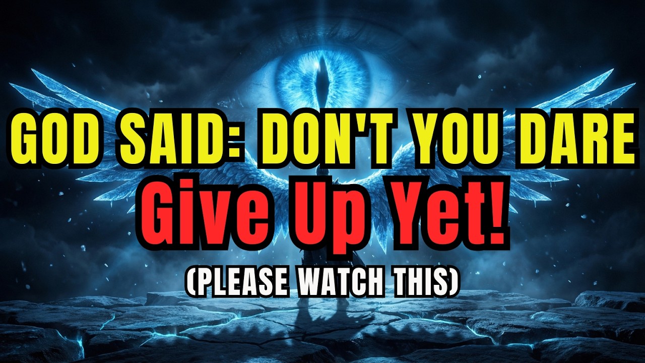 Chosen One: God Is Warning You Right Now — Do Not Dare To Give Up On This Trial He Prepared!