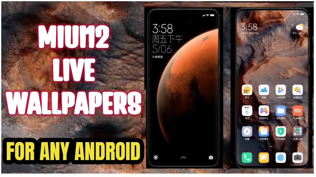 Install Xiaomi MIUI12  Live Super Wallpaper on any android phone