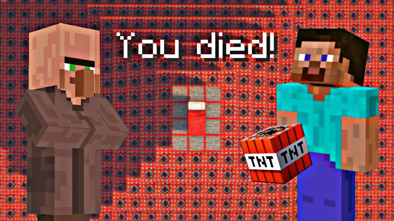 Prank on Villager Minecraft. He didn't see that coming
