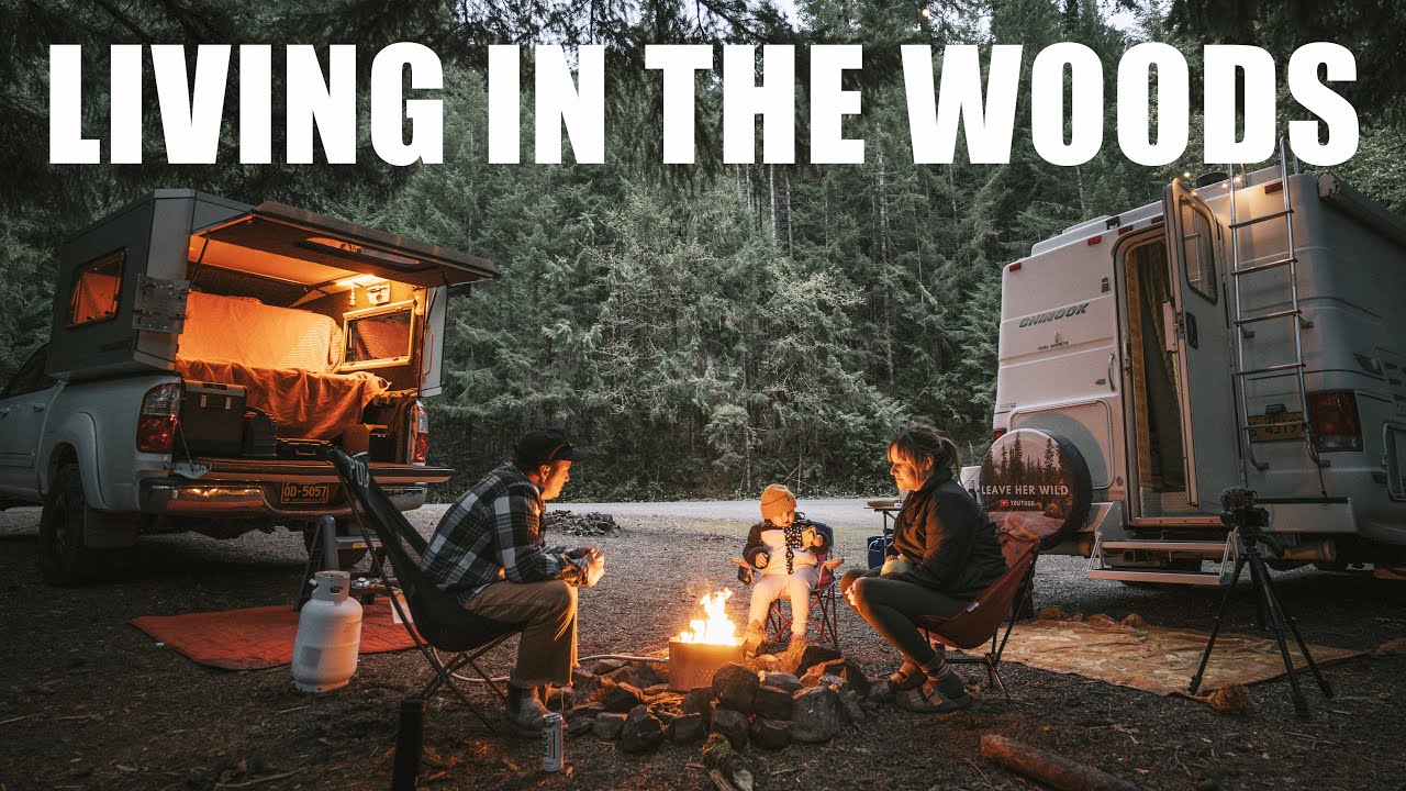 Truck Camping ADVENTURE! (Off-Grid in the woods)