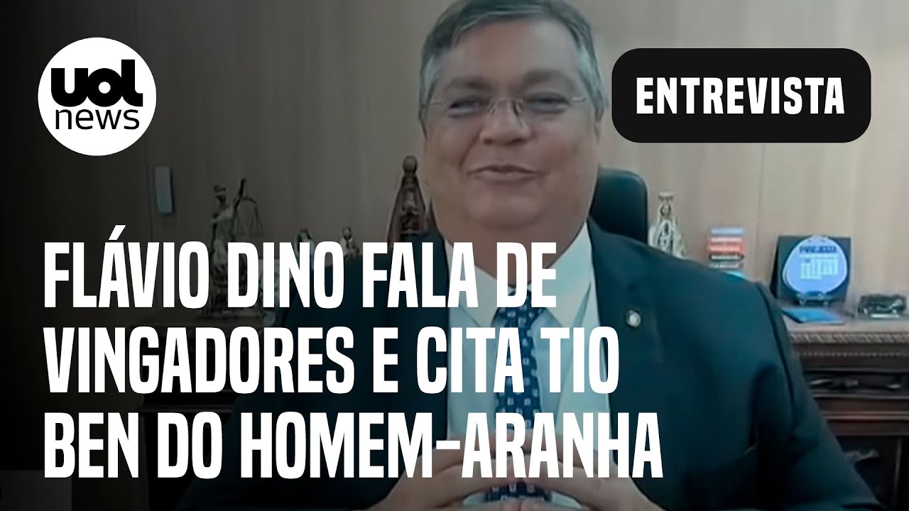 Flávio Dino fala de Vingadores, cita Tio Ben do Homem-Aranha e diz que 'não tremo contra fascistas'
